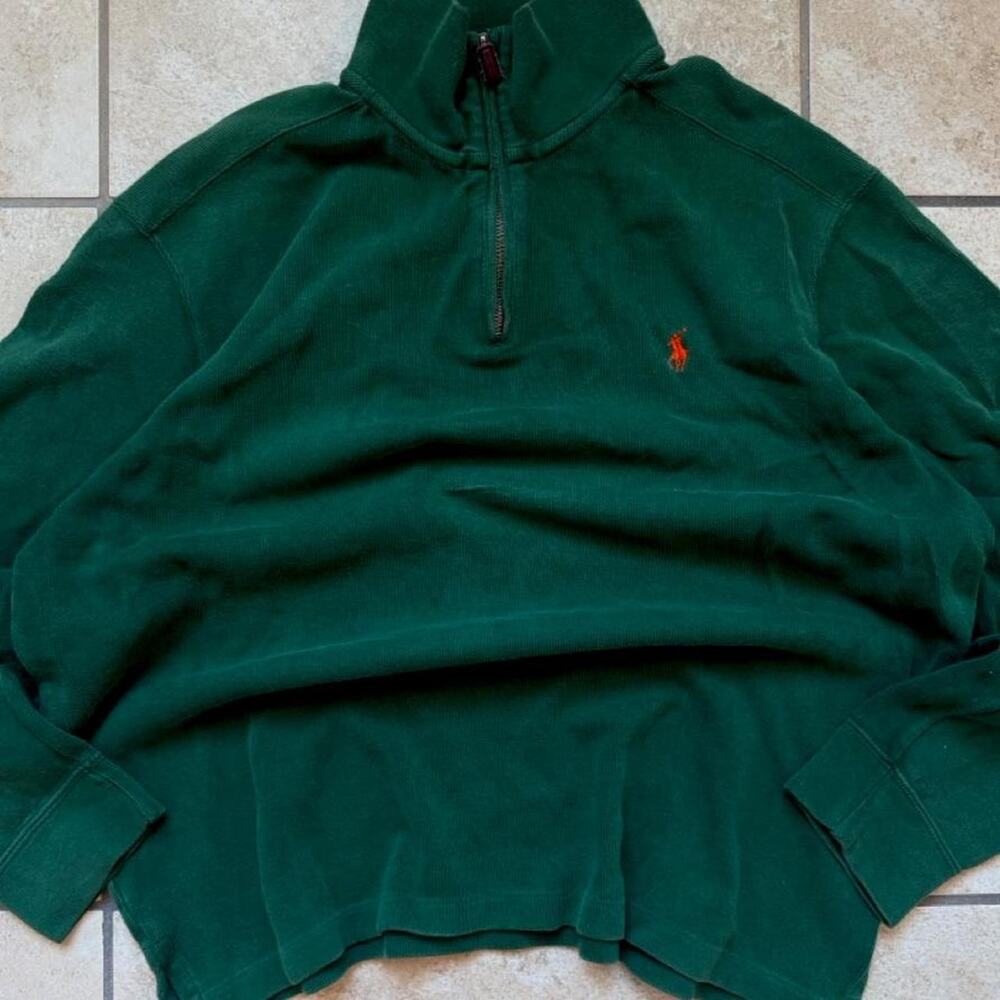 Polo by Ralph Lauren Quarter Zip Sweatshirt - Size XL